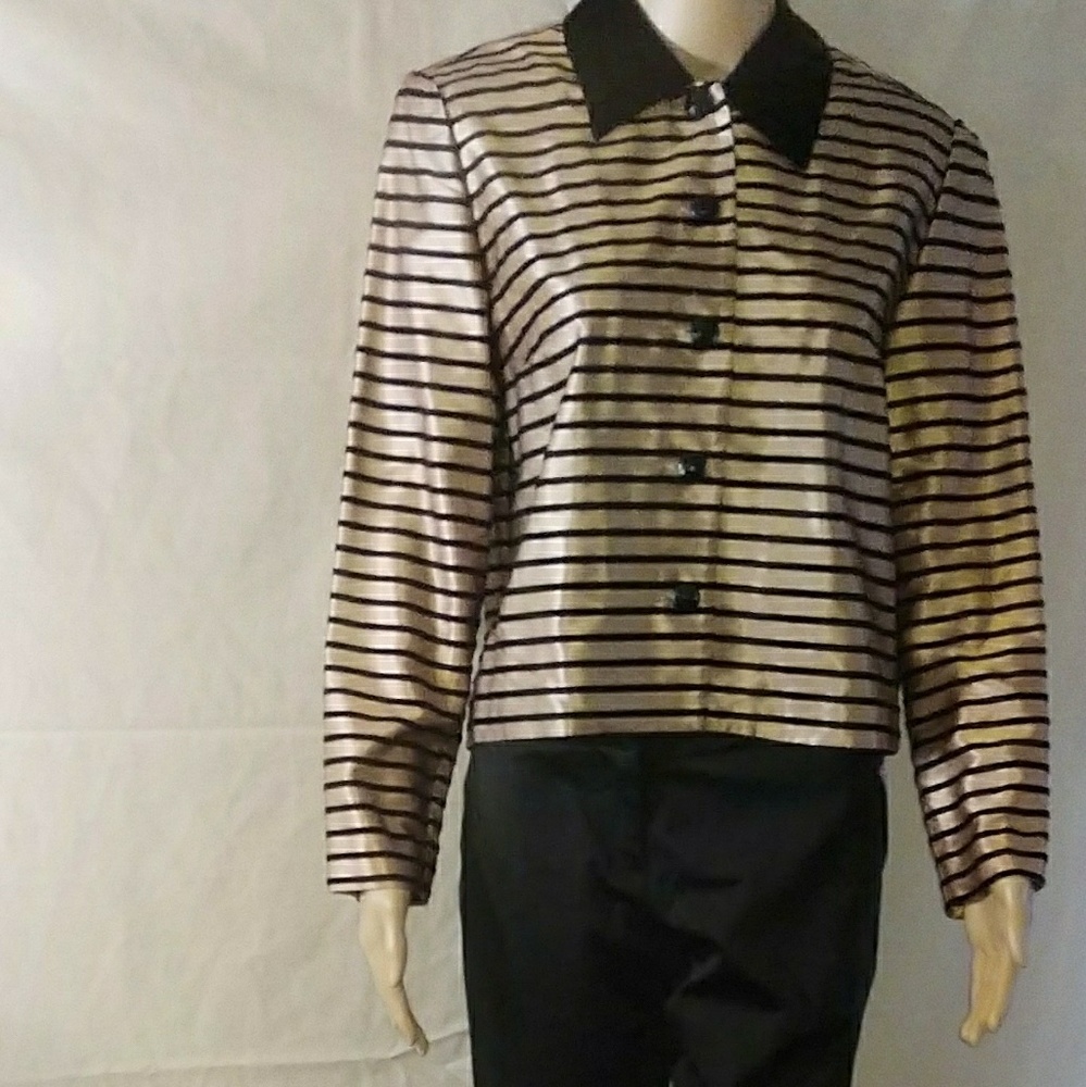 Positive Attitude Gold Black Top Size
